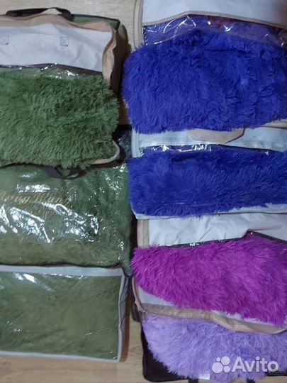 Плед травка. Пушистый плед. Размер евро