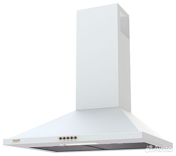 Каминная вытяжка Krona Bella 500 white push button