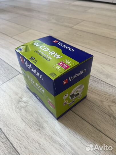 Диски CD-RW 10шт. Новые