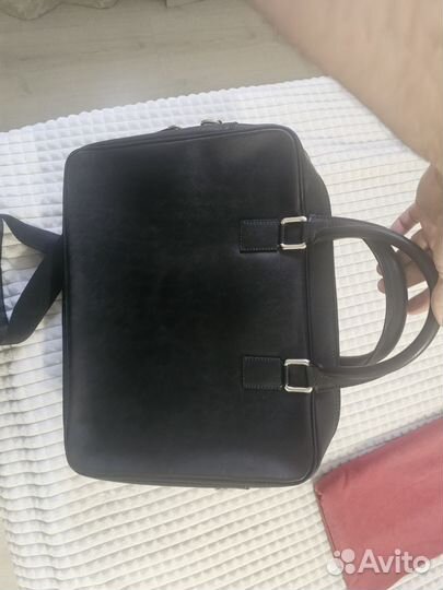 Мужской кожаный портфель Pierre Cardin