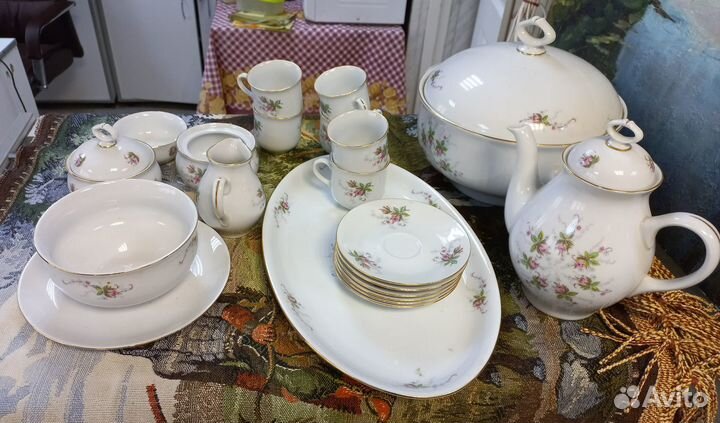 Кофейно-столовый сервиз Богемия. Чехословакия