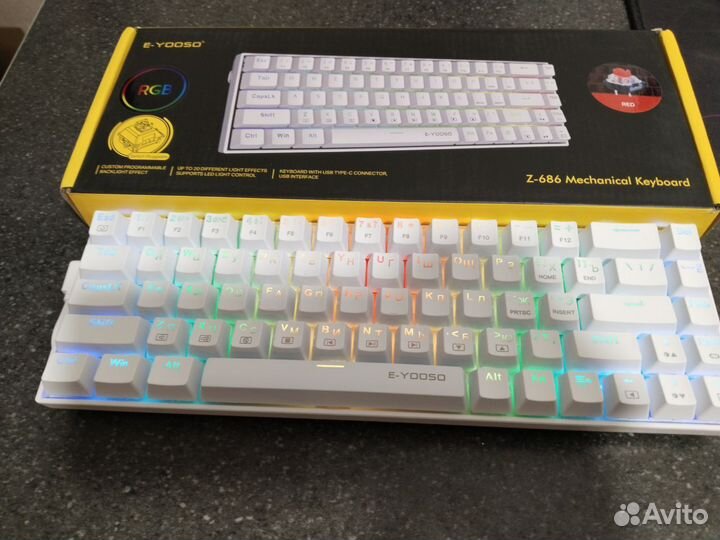 Клавиатура механическая новая RGB русская раскладк