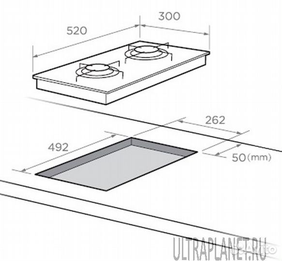 Газовая варочная панель Midea MG3205TX Новая