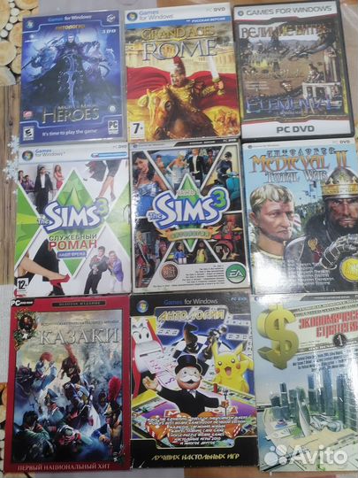 Двд диски лицензионные и обычные, игры