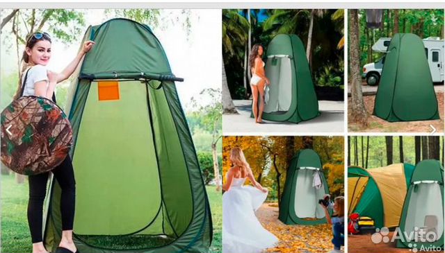 Палатка душ-туалет, комната переодевания