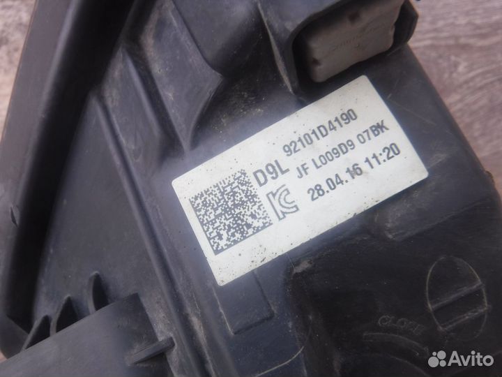 Фара левая (№36) Kia Optima 4 2016