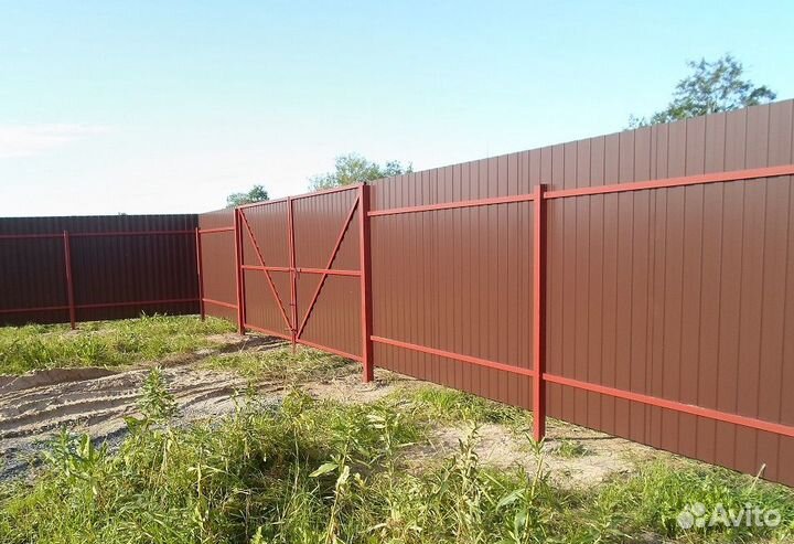 Забор из профнастила