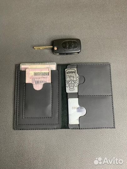 Обложка BMW 3 в 1 для авто документов коженная