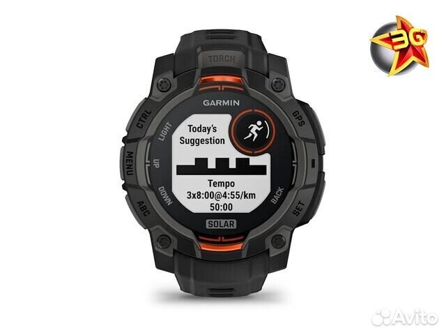 Часы Garmin Instinct 3 45 mm Solar Black 010-02934-00