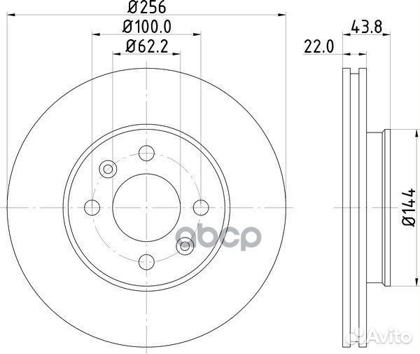 Диск тормозной перед ND6031K nisshinbo
