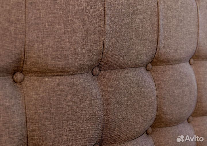 Кровать с матрасом 140х200 Марсель в рогожке