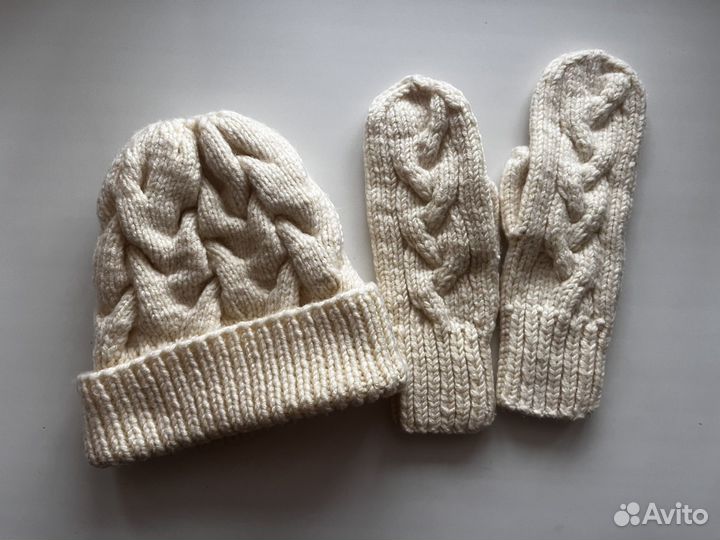 Комплект шапка, снуд, варяжки