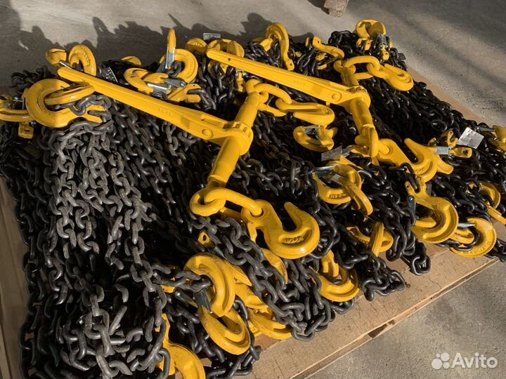 Крепежная цепь 6мм 3м крюк-крюк