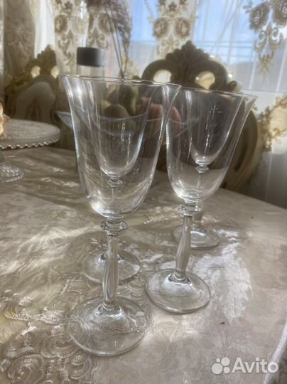 Хрустальные фужеры бокалы богемия