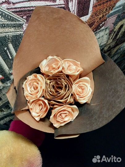 Букет из атласных лент