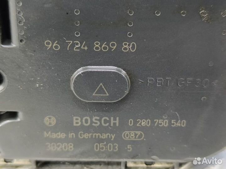 Заслонка дроссельная Peugeot 301 DD 1.6 NFP 2013