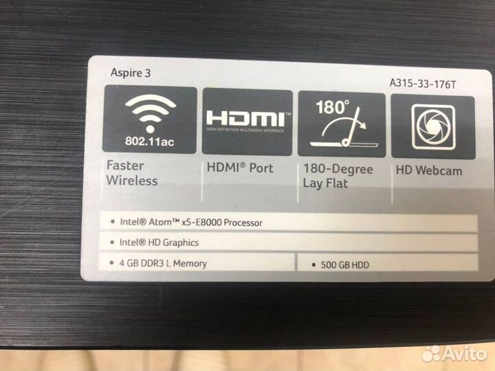 Ноутбук Acer Aspire 3 140255