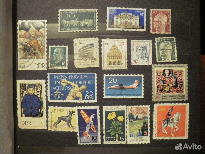 Германия 28 марок из них 10 негашеных ГДР