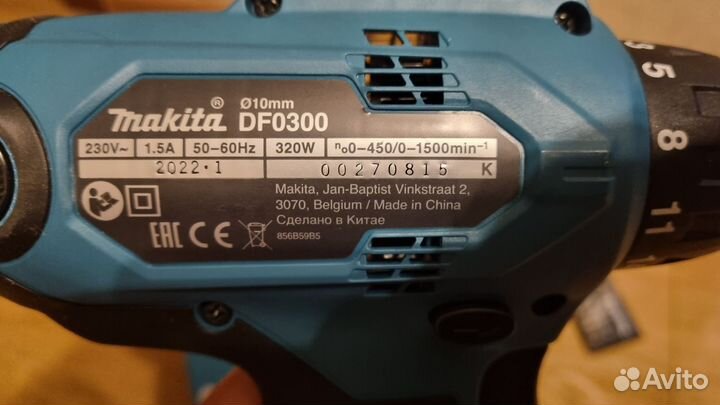 Шуруповерт Makita DF0300