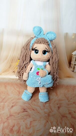 Вязаные игрушки кукла