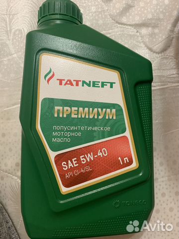 Масло моторное 5w40 татнефть 1л купить в Москве | Авито