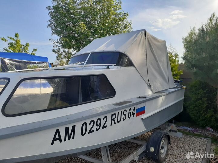Амур-2 (с каютой) + мотор mercury 90