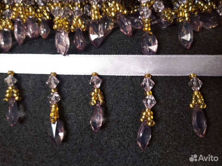 Бахрома-стеклярус для штор, тюля, ламбрекенов