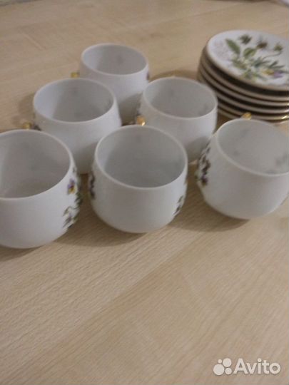 Набор чашка и блюдце на 6персон