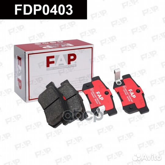 Тормозные колодки дисковые FDP0403 FDP0403 FAP