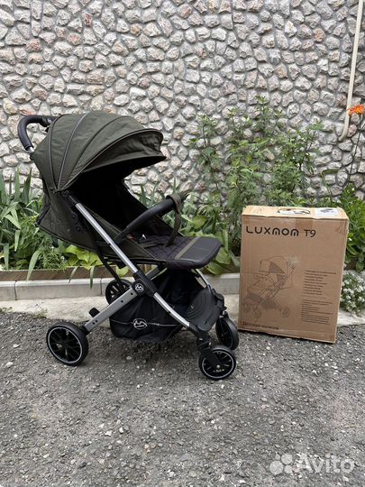 Прогулочная коляска luxmom Т 9 (зеленая хаки )