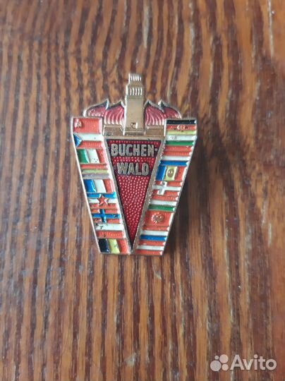 Значок памятный Бухенвальд, времен СССР