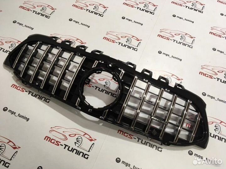 Решетка Mercedes A-class w177 GT Под камеру AMG