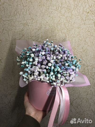 Букет из гипсофилы цветы