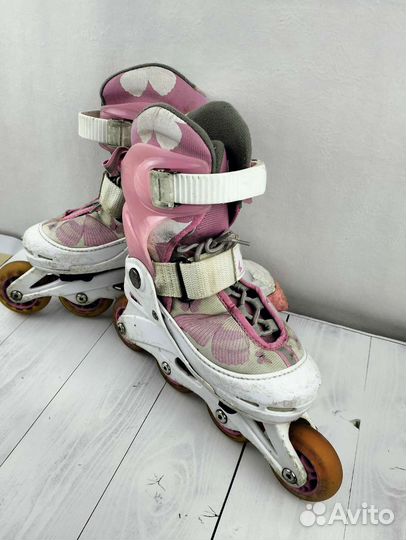 Роликовые коньки детские с защитой