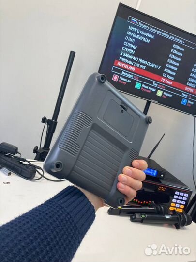 Караоке c акустикой и микрофонами