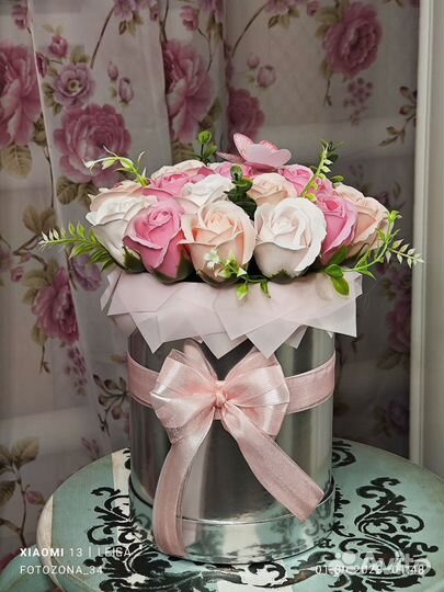 Букет из мыльных роз