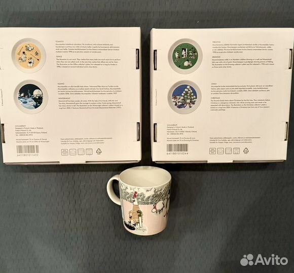 Moomin коллекционные тарелки и чашка 2022