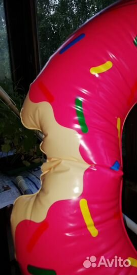 Надувной круг для купания круг пончик