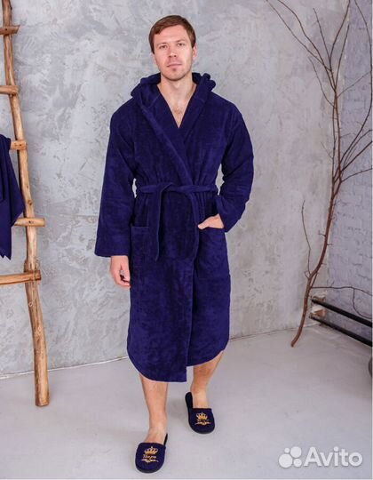 Халат банный для дома подарок мужчине юбилей
