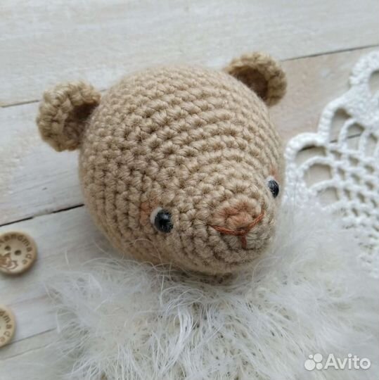 Игрушка ручной работы Мишка, связан крючком