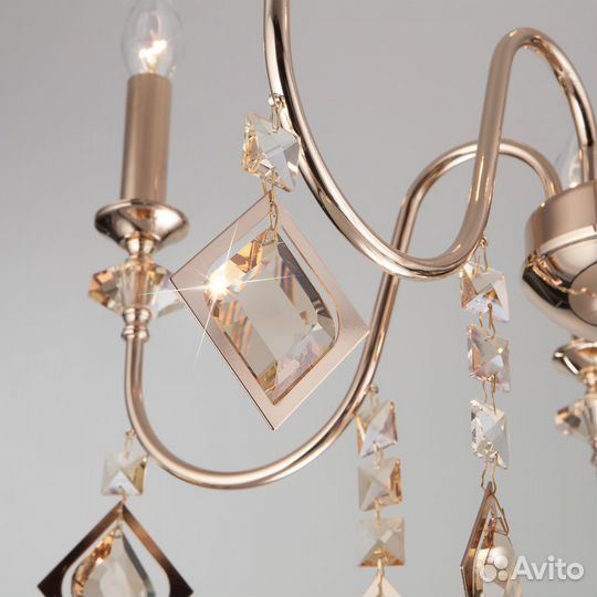 Подвесная люстра Eurosvet 10120/8 золото/тонирован