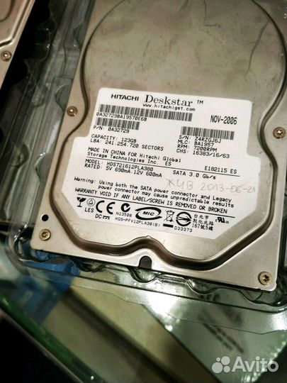 Жёсткий диск HDD 80gb,250,500gb,1Тб,SSD 120,2