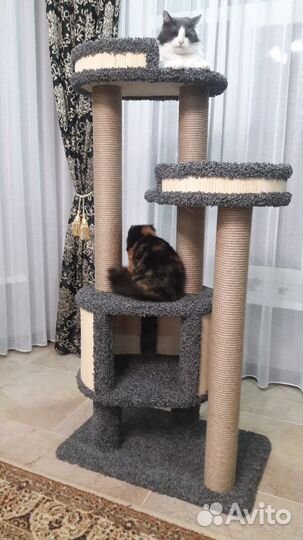 Домик для кошки, когтеточка. Дворец кошачий