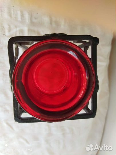 Подсвечник металл+стекло