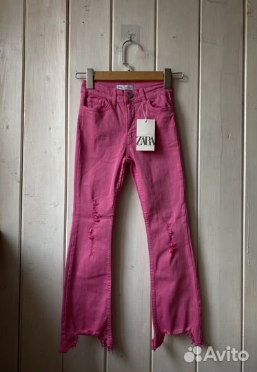 Джинсы zara для девочки 128 134