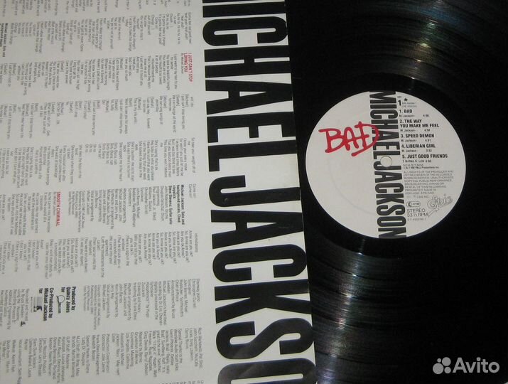 LP Michael Jackson – Bad - 1987 Holland