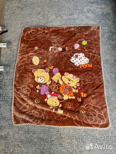 Детский плед и полотенце уголок