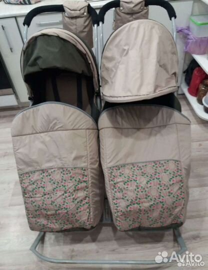 Санки коляска для двойни