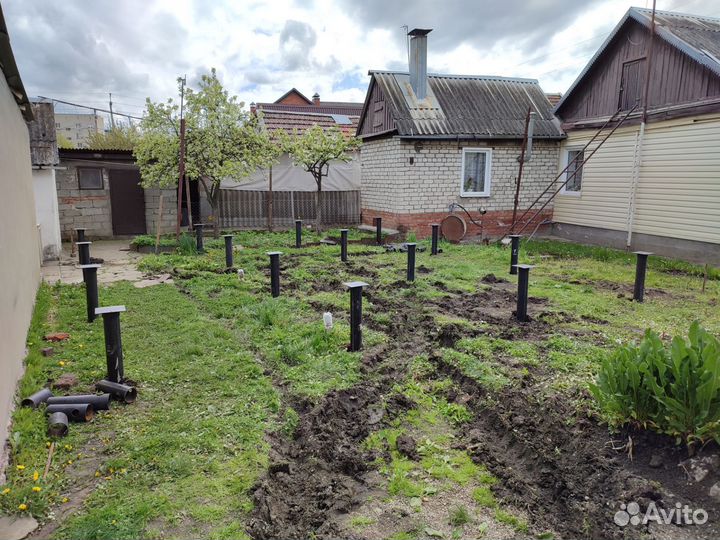 Монтаж винтовых свай