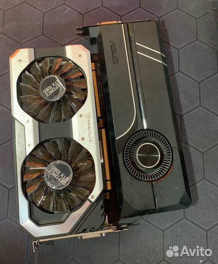 Видеокарты asus 1070 8gb и Palit 1060 6gb